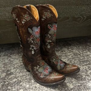 Old Gringo Bonnie Boots | Floral Embroidered Heeled Boots | Cowboy Boots 7.5 B